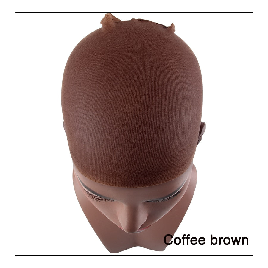 accesorios para el cabello Alileader 2Pcs High Quality Wig Cap Brown Stocking Cap To Christmas Cosplay Wig Caps Stocking Elastic Liner Mesh For Making Wigs - Amazhona 