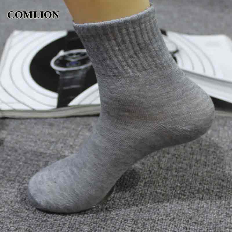 New Cotton Socks Men Summer Spring Thin Sock Business Men's Crew Socks Breathable Socks Men Coton Solid Mid Length 141 - Amazhona 