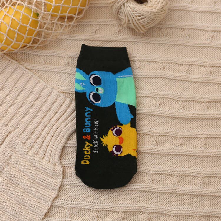 Disney 1pair women Boat socks Mickey cute cartoon Japanese Korean sweet cotton socks spring and summer wild short tube socks - Amazhona 