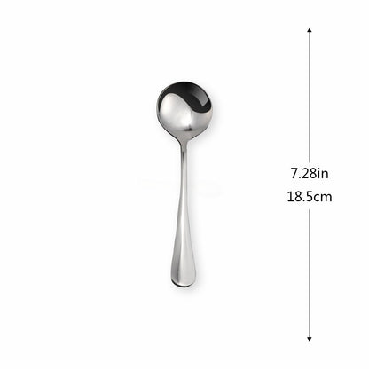 Stainless Steel Cutlery Set Silver Spoons for Salad 1Pc Fork Coffee Dinner Forks Spoons Tableware Set Kitchen Dinnerware Set - Amazhona 