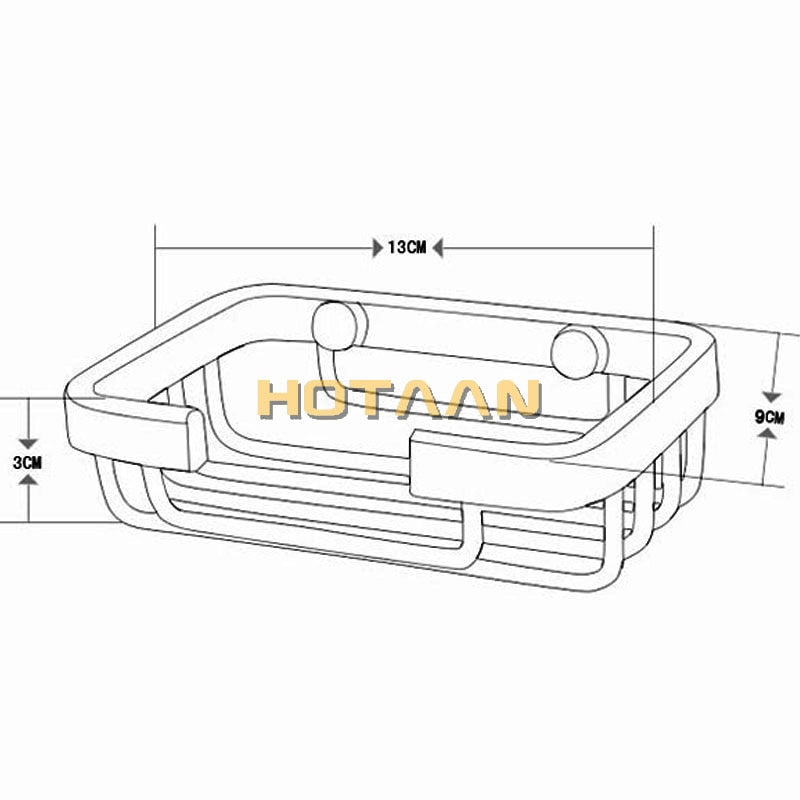 HOTAAN Soap Dishes Soap Basket Wall Mounted Soap Dish Bathroom Accessories Bathroom Furniture Toilet Balcony Glass Soap Holder - Amazhona 