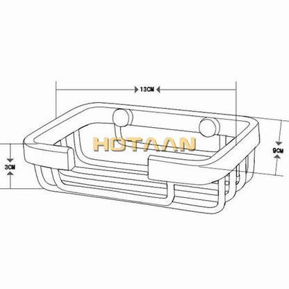 HOTAAN Soap Dishes Soap Basket Wall Mounted Soap Dish Bathroom Accessories Bathroom Furniture Toilet Balcony Glass Soap Holder - Amazhona 