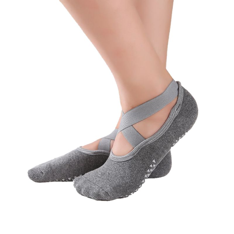 Women High Quality Bandage Yoga Socks Anti-Slip Socks Quick-Dry  Damping Pilates Ballet Socks Good Grip For Women - Amazhona 