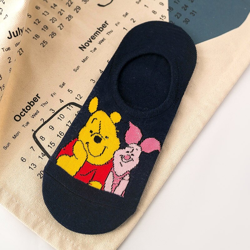 Disney socks spring and summer new cartoon anime Mickey stealth socks silicone non-slip casual socks - Amazhona 