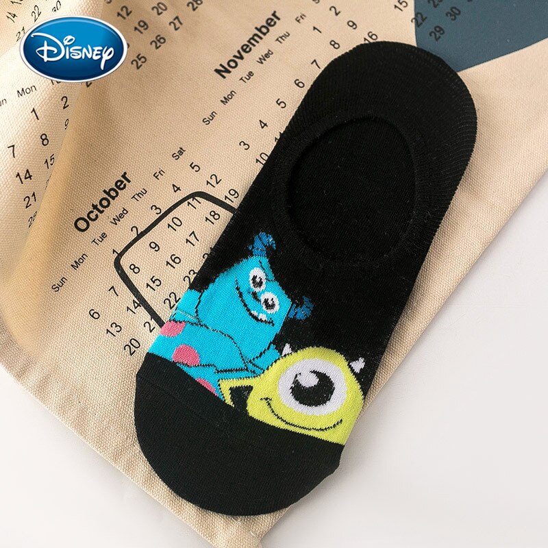 Disney socks spring and summer new cartoon anime Mickey stealth socks silicone non-slip casual socks - Amazhona 