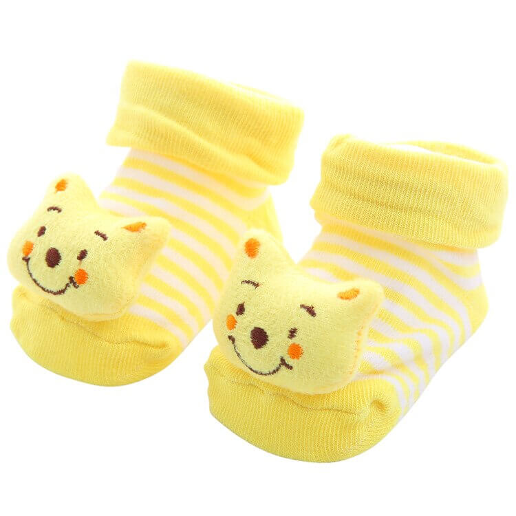 0-1 Years Spring Autumn Soft Cotton Baby Girls Socks Newborn Cartoon Animal Baby Socks Infant Baby Boy Sock Anti Slip Floor Sock - Amazhona 