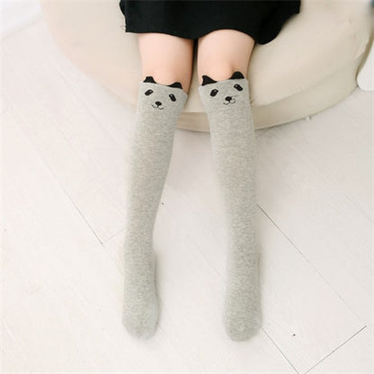 3-12Years Length Baby Girl Socks Winter Warm Cotton Socks For Girls Winter Warm Baby Girl Socks for Children Knee High Christmas - Amazhona 