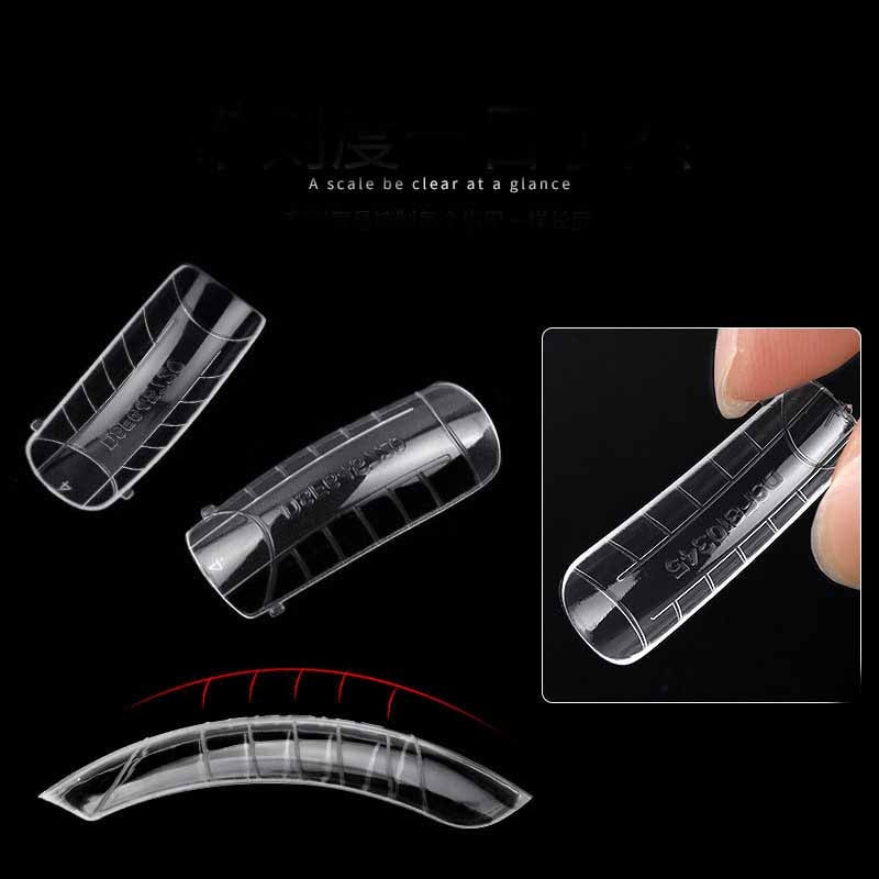 Acrylic Extension False Nail Tips Sculpted Full Cover Nail Tips Fake Finger UV Gel Polish Quick Building Mold Manicures Tool Set - Amazhona 