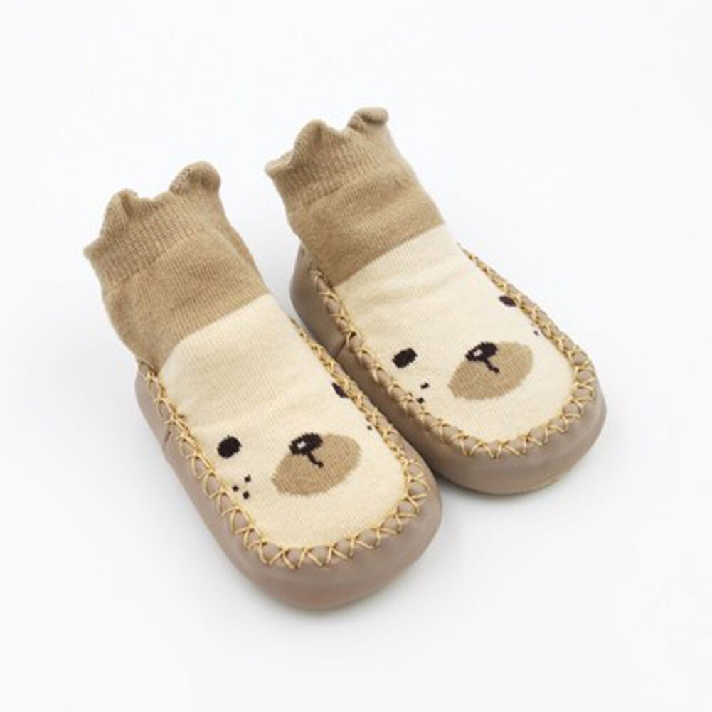 2020 Baby Cute Socks Autumn Spring Children Floor Socks Shoes Anti Slip Soft Sole Patchwork Cartoon Sock New 0-24M - Amazhona 