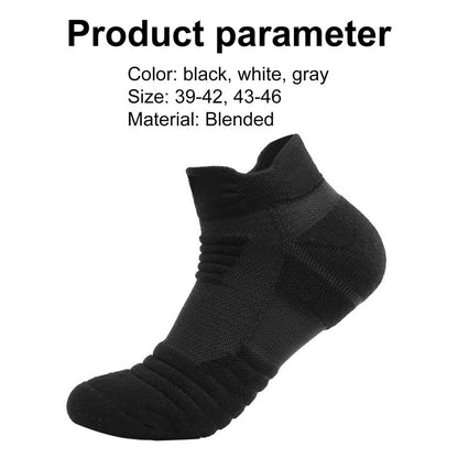 Men Socks Solid Color Thickening Cycling Running Football Basketball Soccer Socks Sports Anti-slip Thicken Thermal Socks Men - Amazhona 