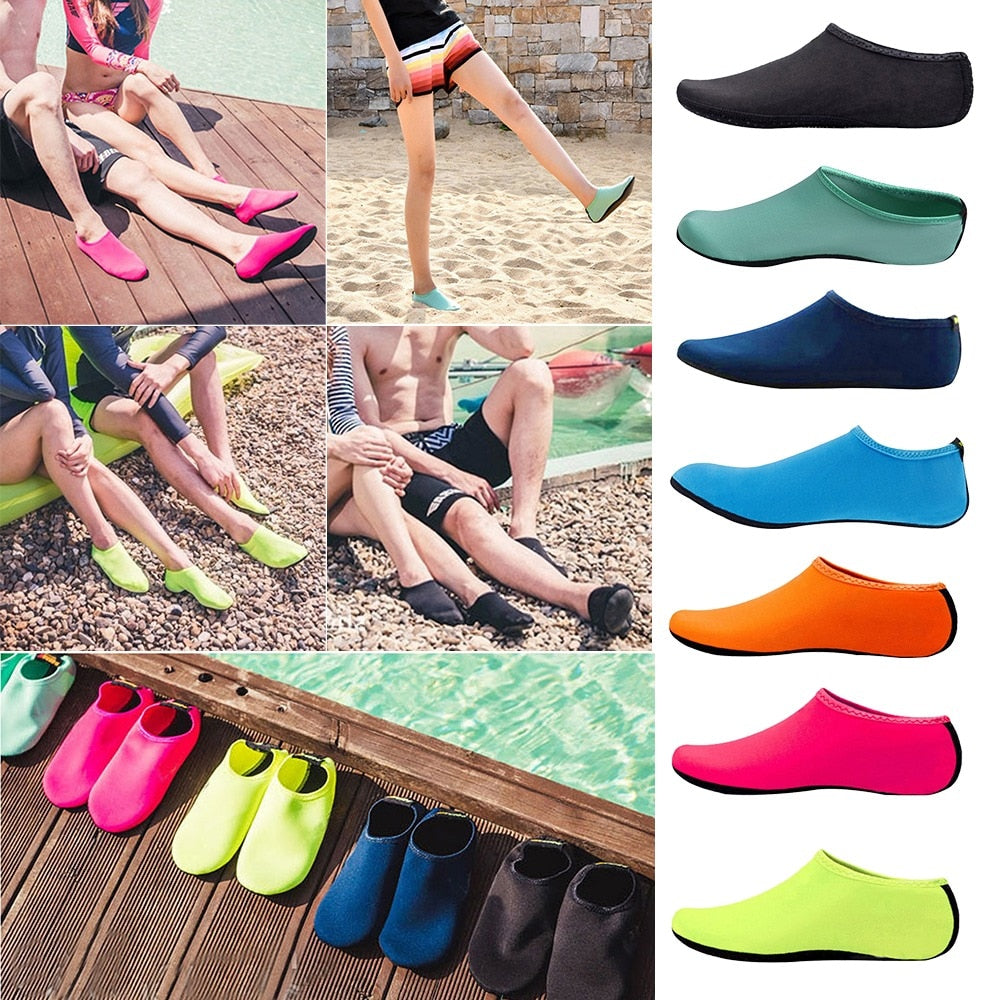 Unisex Water Non-Slip Sneaker Shoes Swimming Diving Socks Summer Aqua Beach Sandal Flat Shoe Seaside Socks Slipper for Men Women - Amazhona 