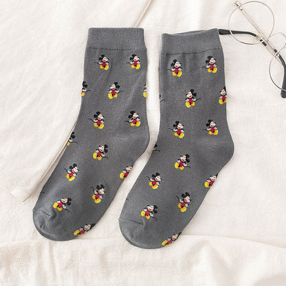 Summer Casual Cute Women Socks Animal Cartoon Mouse Duck Socks Cotton Funny Socks Size 35-40 - Amazhona 