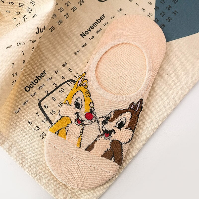 Summer Casual Cute Women Socks Animal Cartoon Mouse Duck Socks Cotton Funny Socks Size 35-40 - Amazhona 