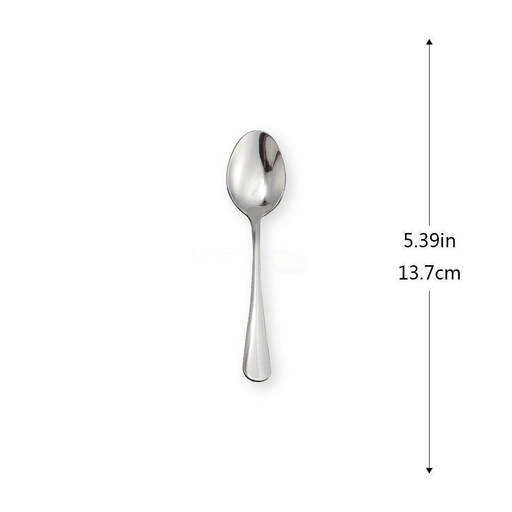 Stainless Steel Cutlery Set Silver Spoons for Salad 1Pc Fork Coffee Dinner Forks Spoons Tableware Set Kitchen Dinnerware Set - Amazhona 