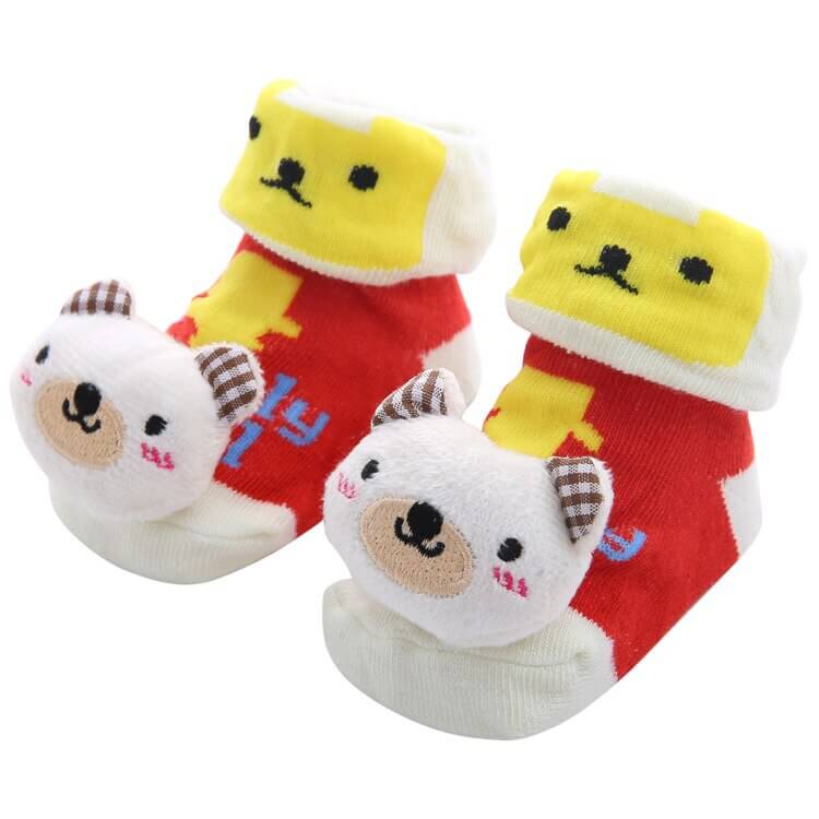 0-1 Years Spring Autumn Soft Cotton Baby Girls Socks Newborn Cartoon Animal Baby Socks Infant Baby Boy Sock Anti Slip Floor Sock - Amazhona 