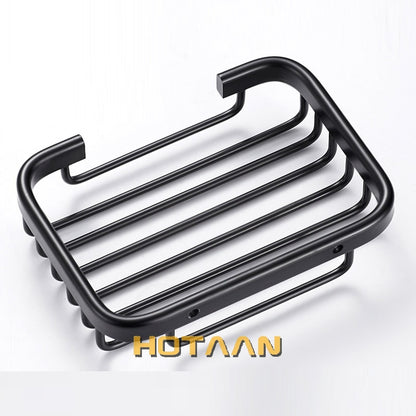 HOTAAN Soap Dishes Soap Basket Wall Mounted Soap Dish Bathroom Accessories Bathroom Furniture Toilet Balcony Glass Soap Holder - Amazhona 