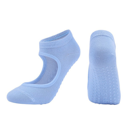 Women High Quality Bandage Yoga Socks Anti-Slip Socks Quick-Dry  Damping Pilates Ballet Socks Good Grip For Women - Amazhona 