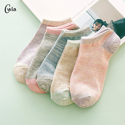 Spring Summer comfortable Invisible Korean  Boat Socks Woman Cotton Woman girl boy slipper casual hosiery 1pair=2pcs ws110 - Amazhona 