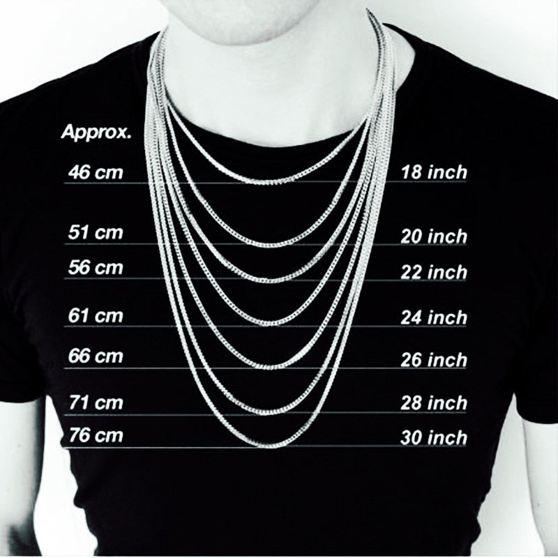 HNSP STAINLESS STEEL TWIST CHAIN NECKLACE FOR MEN CHAINS MALE THICK LONG NECK PUNK ROCK STYLE - Amazhona 