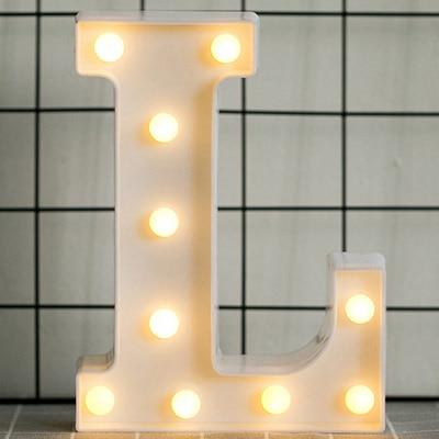 HOME IMPROVEMENT - LED ALPHABET NIGHT LIGHT - Amazhona 