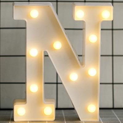 HOME IMPROVEMENT - LED ALPHABET NIGHT LIGHT - Amazhona 