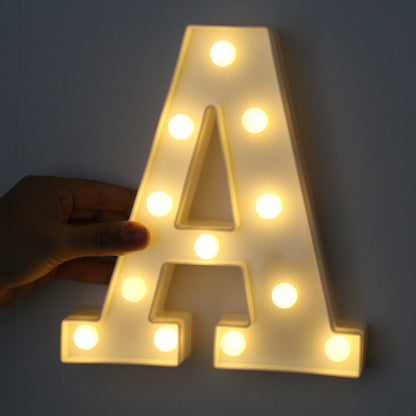 HOME IMPROVEMENT - LED ALPHABET NIGHT LIGHT - Amazhona 