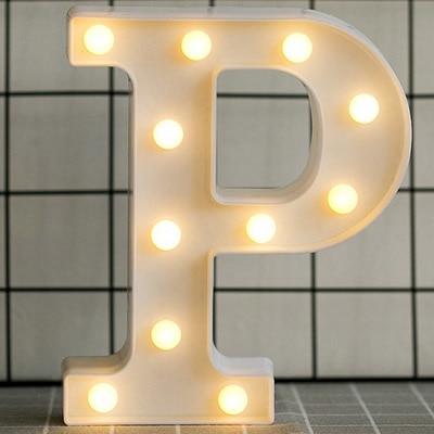 HOME IMPROVEMENT - LED ALPHABET NIGHT LIGHT - Amazhona 