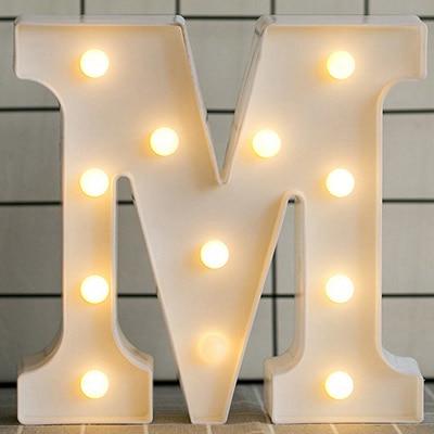 HOME IMPROVEMENT - LED ALPHABET NIGHT LIGHT - Amazhona 