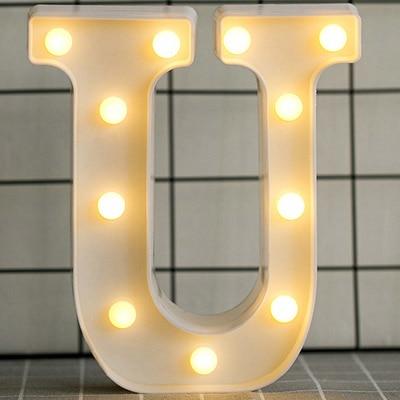 HOME IMPROVEMENT - LED ALPHABET NIGHT LIGHT - Amazhona 