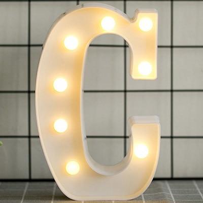 HOME IMPROVEMENT - LED ALPHABET NIGHT LIGHT - Amazhona 