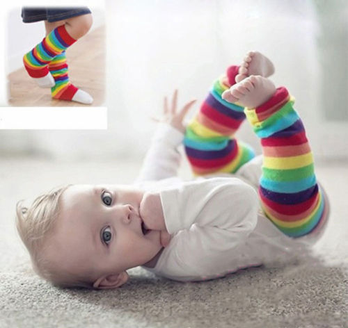 Winter Girls Leg Warmers Children Kids Little Girls Boys Socks Leg Warmers Safety Protection Kneepad Baby Boys Stocking - Amazhona 