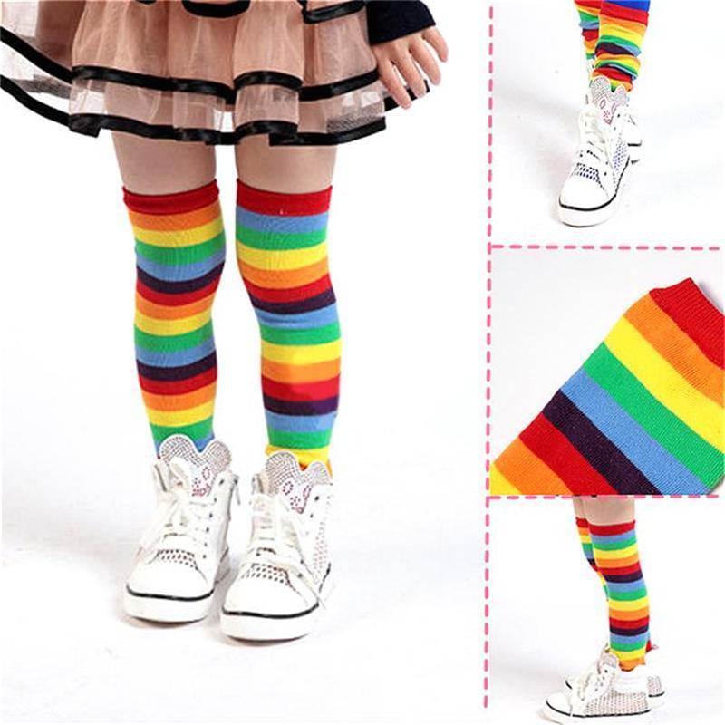 Winter Girls Leg Warmers Children Kids Little Girls Boys Socks Leg Warmers Safety Protection Kneepad Baby Boys Stocking - Amazhona 