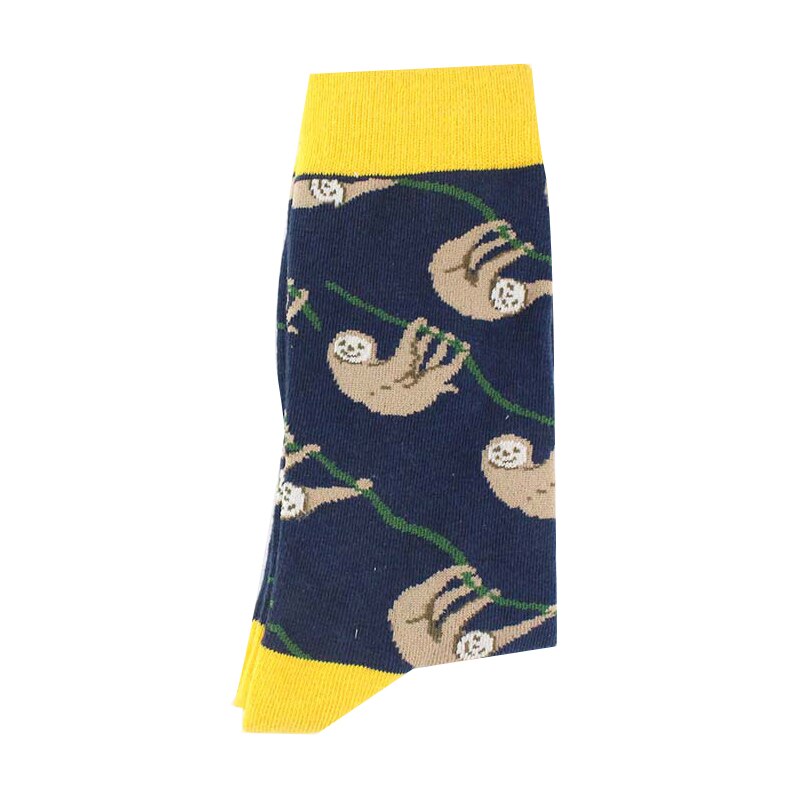 ARMKIN Hip Hop Cool Animal Food happy Funny Socks Men Harajuku Skateboard Crew sock Male Vintage Large High sock for christmas - Amazhona 