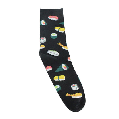 ARMKIN Hip Hop Cool Animal Food happy Funny Socks Men Harajuku Skateboard Crew sock Male Vintage Large High sock for christmas - Amazhona 