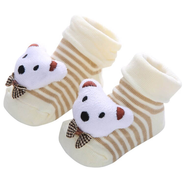 0-1 Years Spring Autumn Soft Cotton Baby Girls Socks Newborn Cartoon Animal Baby Socks Infant Baby Boy Sock Anti Slip Floor Sock - Amazhona 