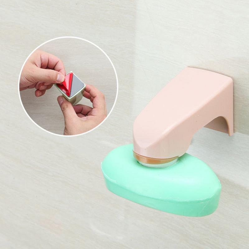 1PCS Magnetihen Bathrooap Holdr Dispenser Kitoc Scem Shower Adhesive Wall Attachment Soap Storage Dishes Bathroom Accessories - Amazhona 