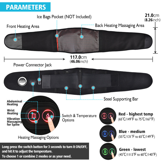 Hailicare Red Light Heated Belt - Amazhona 