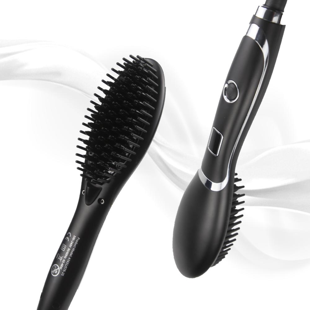 Hair Straightener Comb Hair Electric Brush Comb Irons Auto Straight Hair Comb - Amazhona 