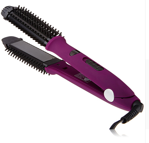 Hair curling stick dual-purpose hair straightener buckle hair curler electric coil comb plywood - Amazhona 