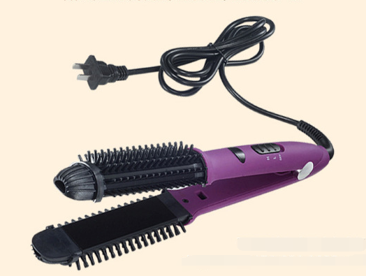 Hair curling stick dual-purpose hair straightener buckle hair curler electric coil comb plywood - Amazhona 