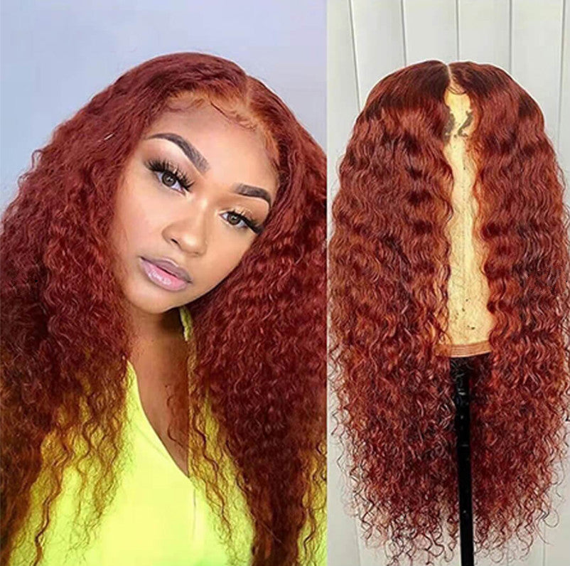 Half Length Curly Hair Wig Female Small Curly Chemical Fiber Headgear - Amazhona 