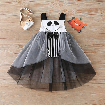 Halloween Dress European And American Cute Net Yarn Childrens Skirt - Amazhona 