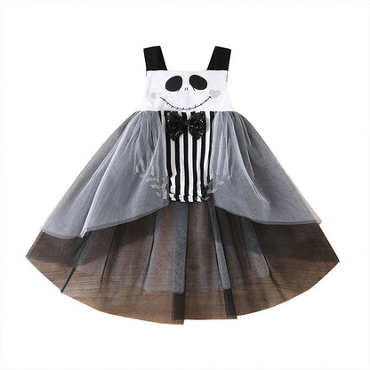 Halloween Dress European And American Cute Net Yarn Childrens Skirt - Amazhona 