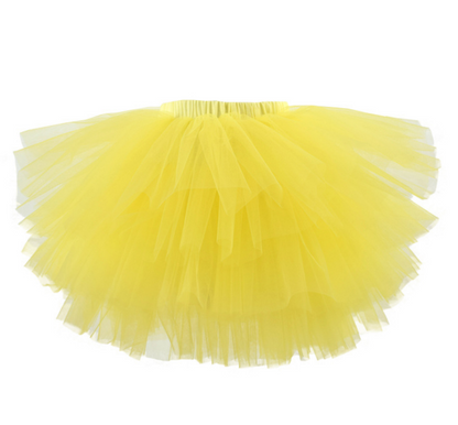 Halloween costume girls 6 layer tutu fluffy tulle little princess dance petticoat TUTU multi-layer skirt - Amazhona 