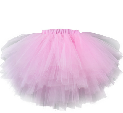 Halloween costume girls 6 layer tutu fluffy tulle little princess dance petticoat TUTU multi-layer skirt - Amazhona 