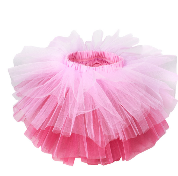 Halloween costume girls 6 layer tutu fluffy tulle little princess dance petticoat TUTU multi-layer skirt - Amazhona 