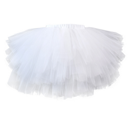 Halloween costume girls 6 layer tutu fluffy tulle little princess dance petticoat TUTU multi-layer skirt - Amazhona 