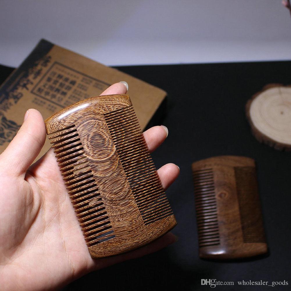 Handmade sandalwood anti-static wooden comb - Amazhona 