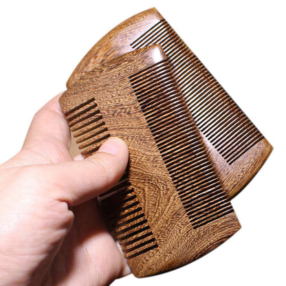 Handmade sandalwood anti-static wooden comb - Amazhona 