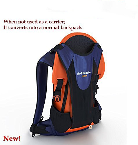 Hands-Free Shoulder Carrier with Ankle Straps and Cushioned Hip Seat Nylon Child Strap Rider travel back frame infant saddle - Amazhona 